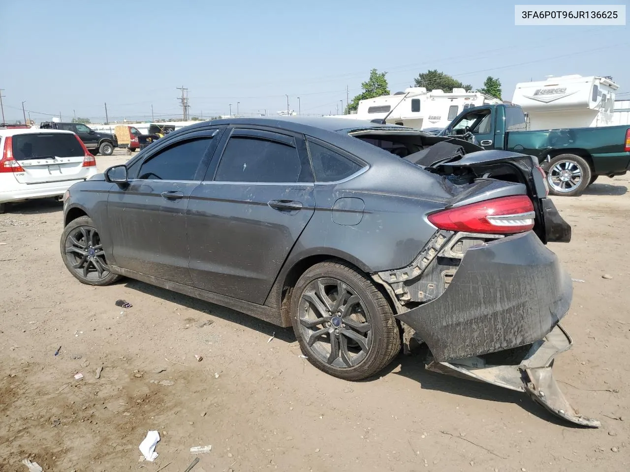 2018 Ford Fusion Se VIN: 3FA6P0T96JR136625 Lot: 67372644