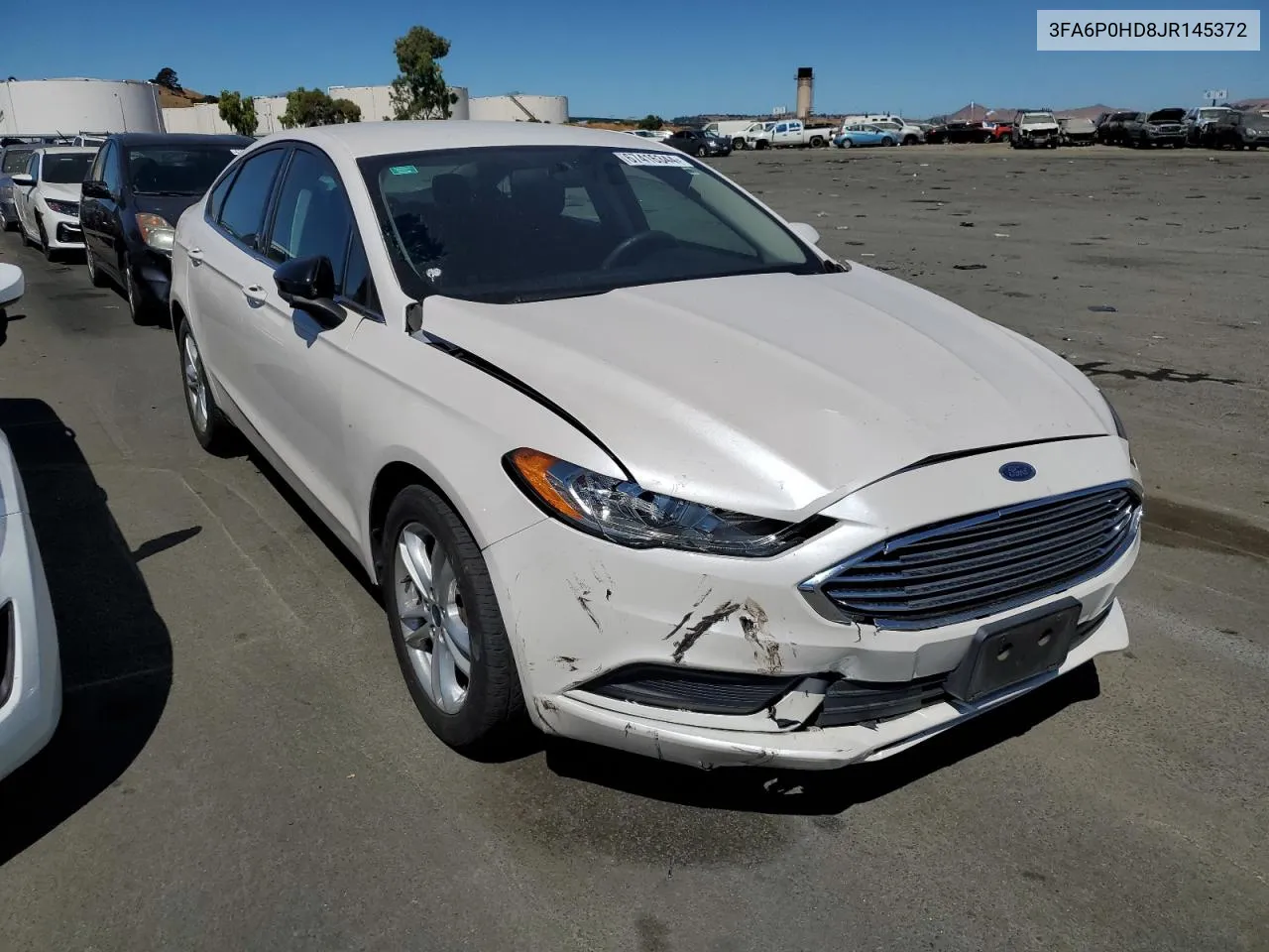 2018 Ford Fusion Se VIN: 3FA6P0HD8JR145372 Lot: 67416344