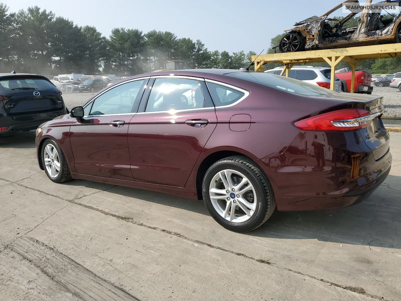 2018 Ford Fusion Se VIN: 3FA6P0HD5JR264545 Lot: 67462994