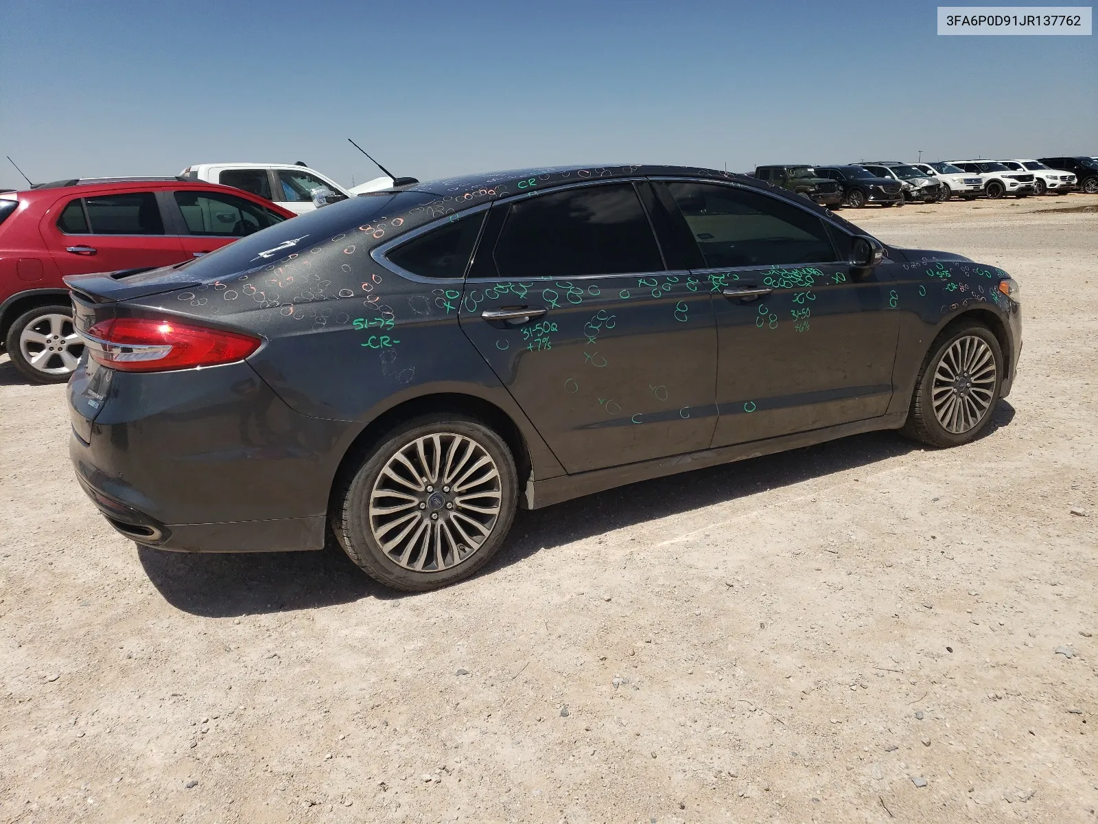 2018 Ford Fusion Titanium/Platinum VIN: 3FA6P0D91JR137762 Lot: 67567024