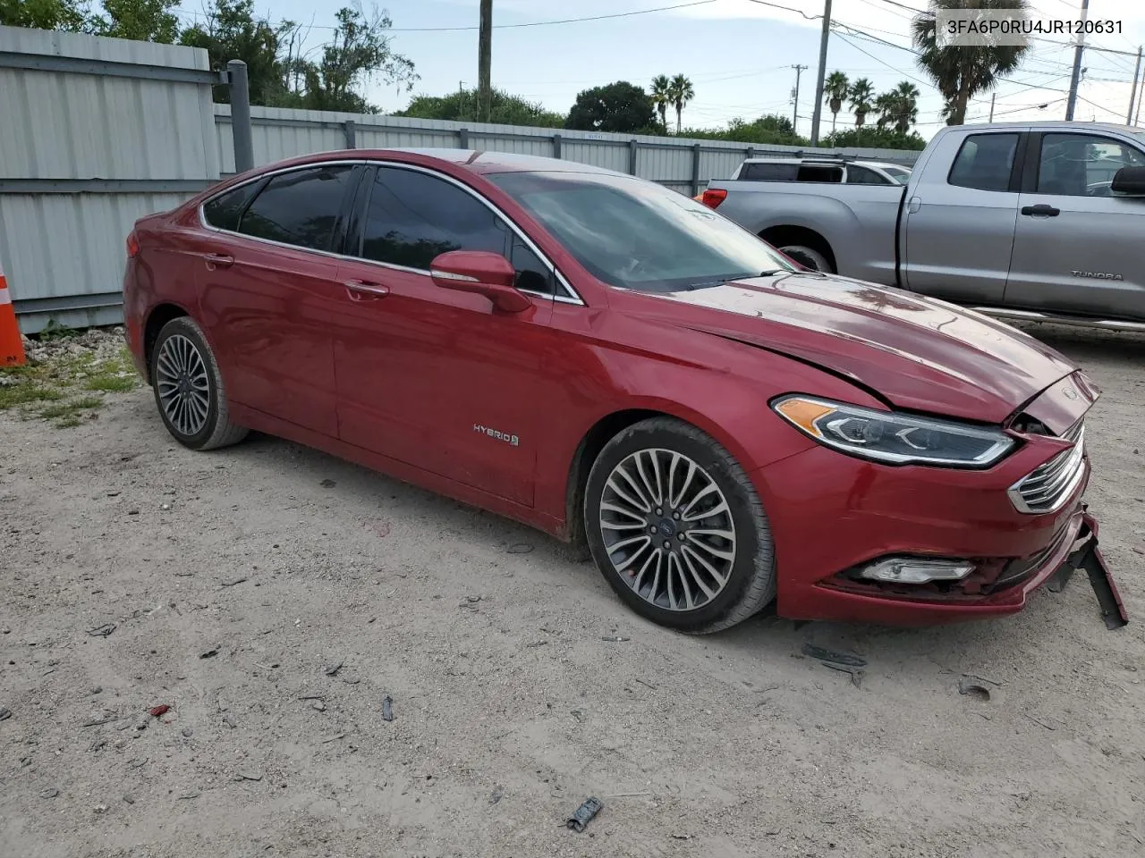 2018 Ford Fusion Titanium/Platinum Hev VIN: 3FA6P0RU4JR120631 Lot: 67628634