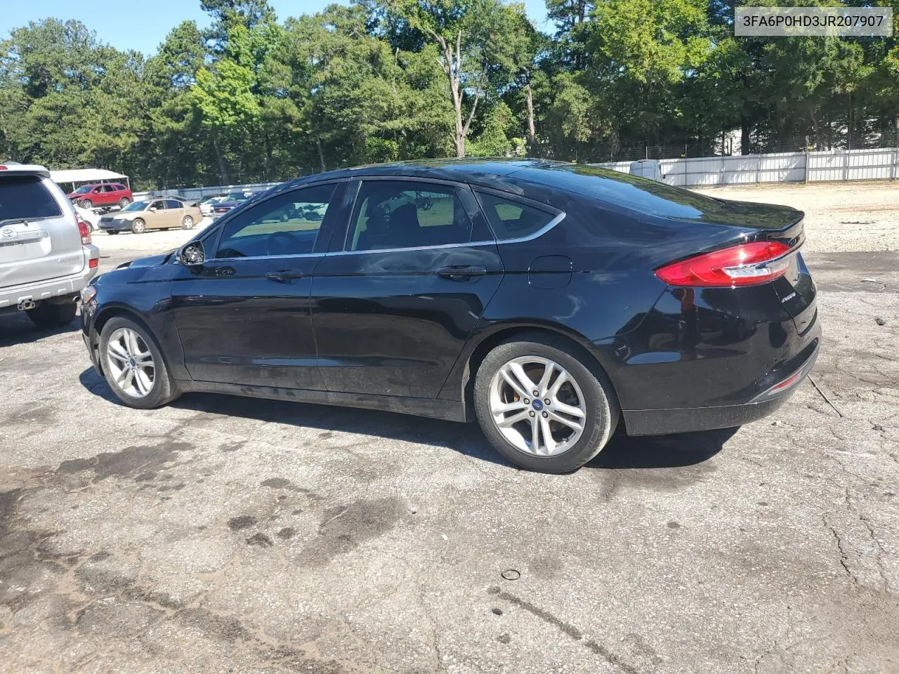 2018 Ford Fusion Se VIN: 3FA6P0HD3JR207907 Lot: 67695234