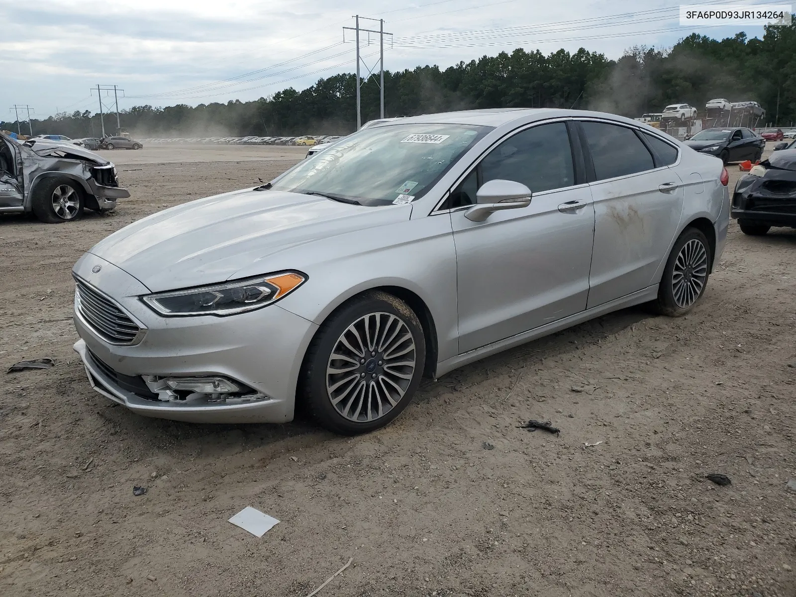 2018 Ford Fusion Titanium/Platinum VIN: 3FA6P0D93JR134264 Lot: 67936644