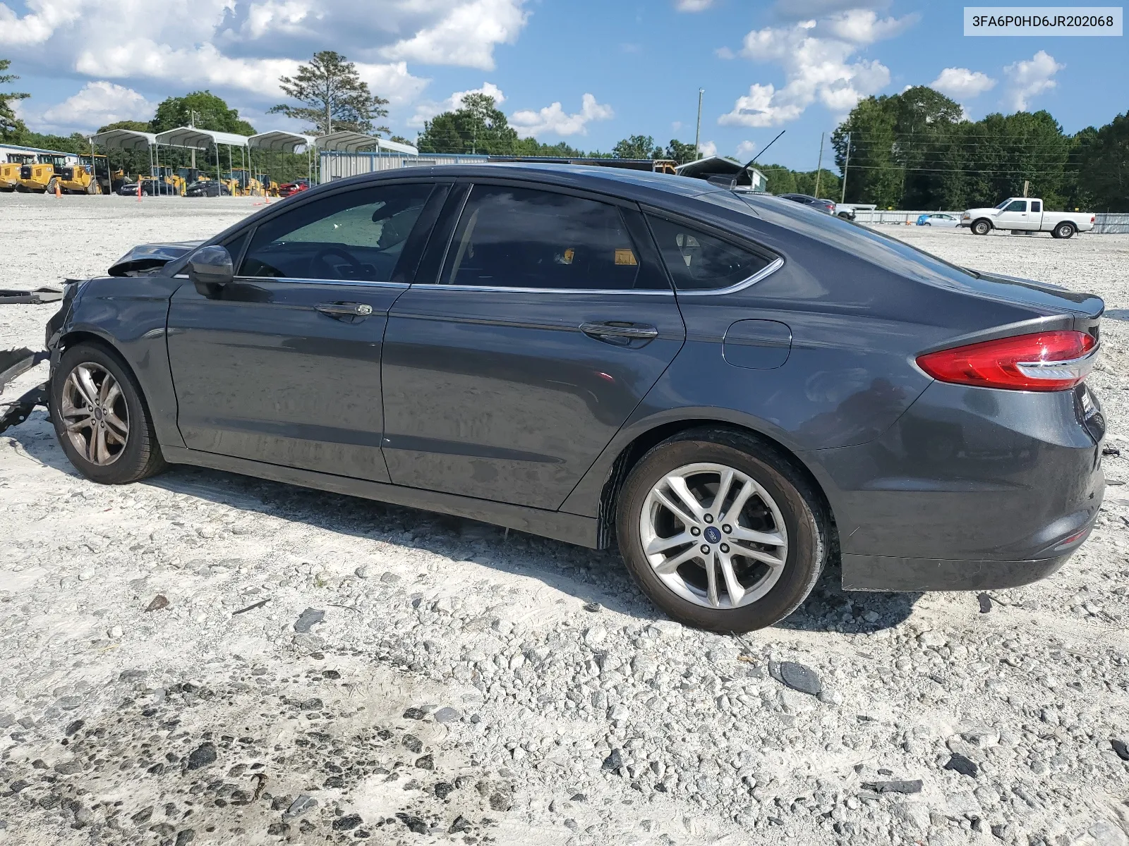 2018 Ford Fusion Se VIN: 3FA6P0HD6JR202068 Lot: 68028154