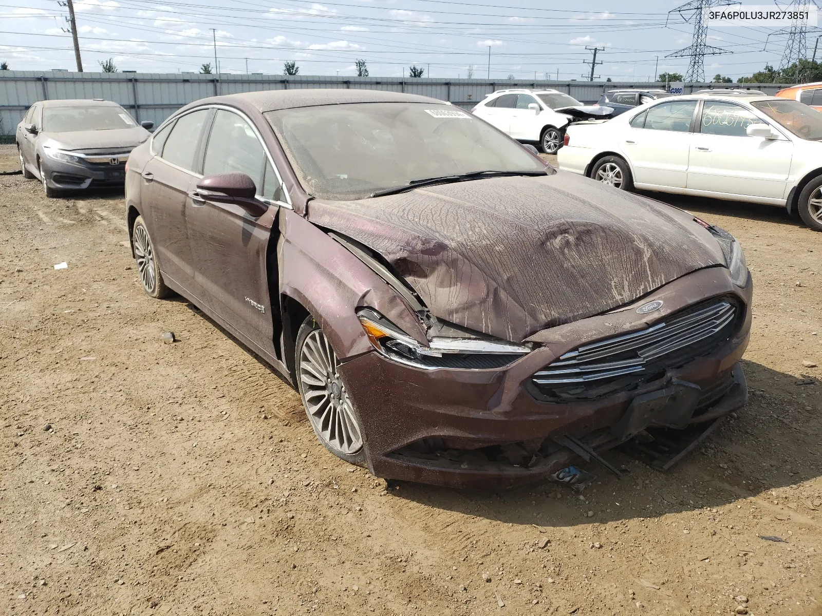 3FA6P0LU3JR273851 2018 Ford Fusion Se Hybrid