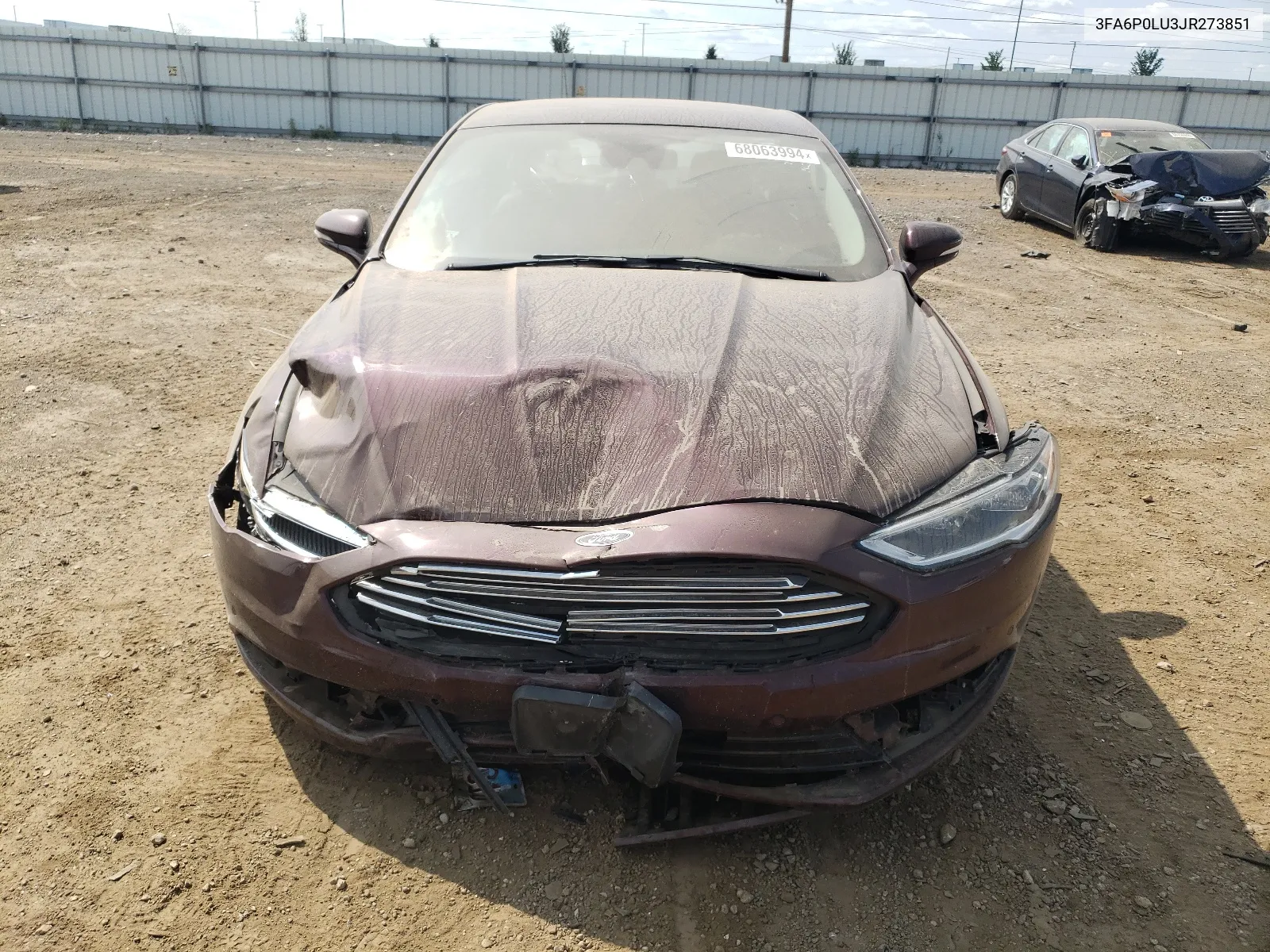 2018 Ford Fusion Se Hybrid VIN: 3FA6P0LU3JR273851 Lot: 68063994