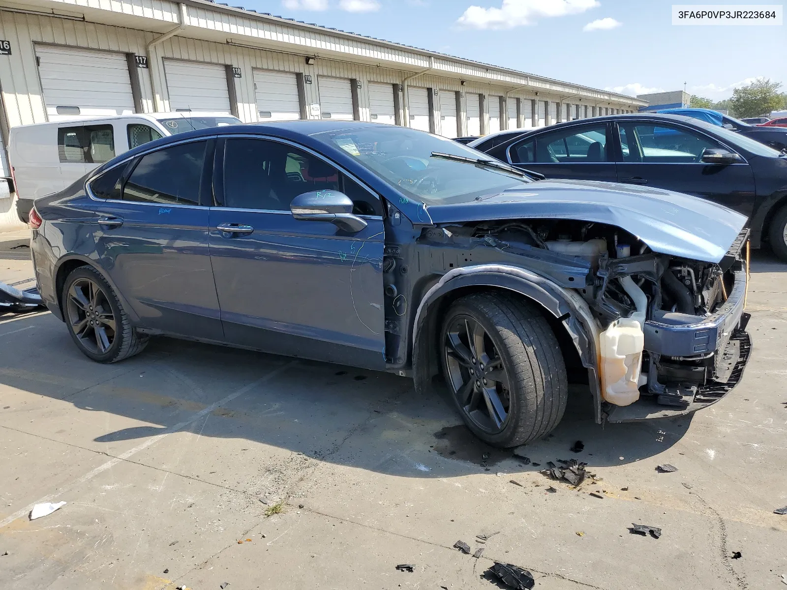 2018 Ford Fusion Sport VIN: 3FA6P0VP3JR223684 Lot: 68074554