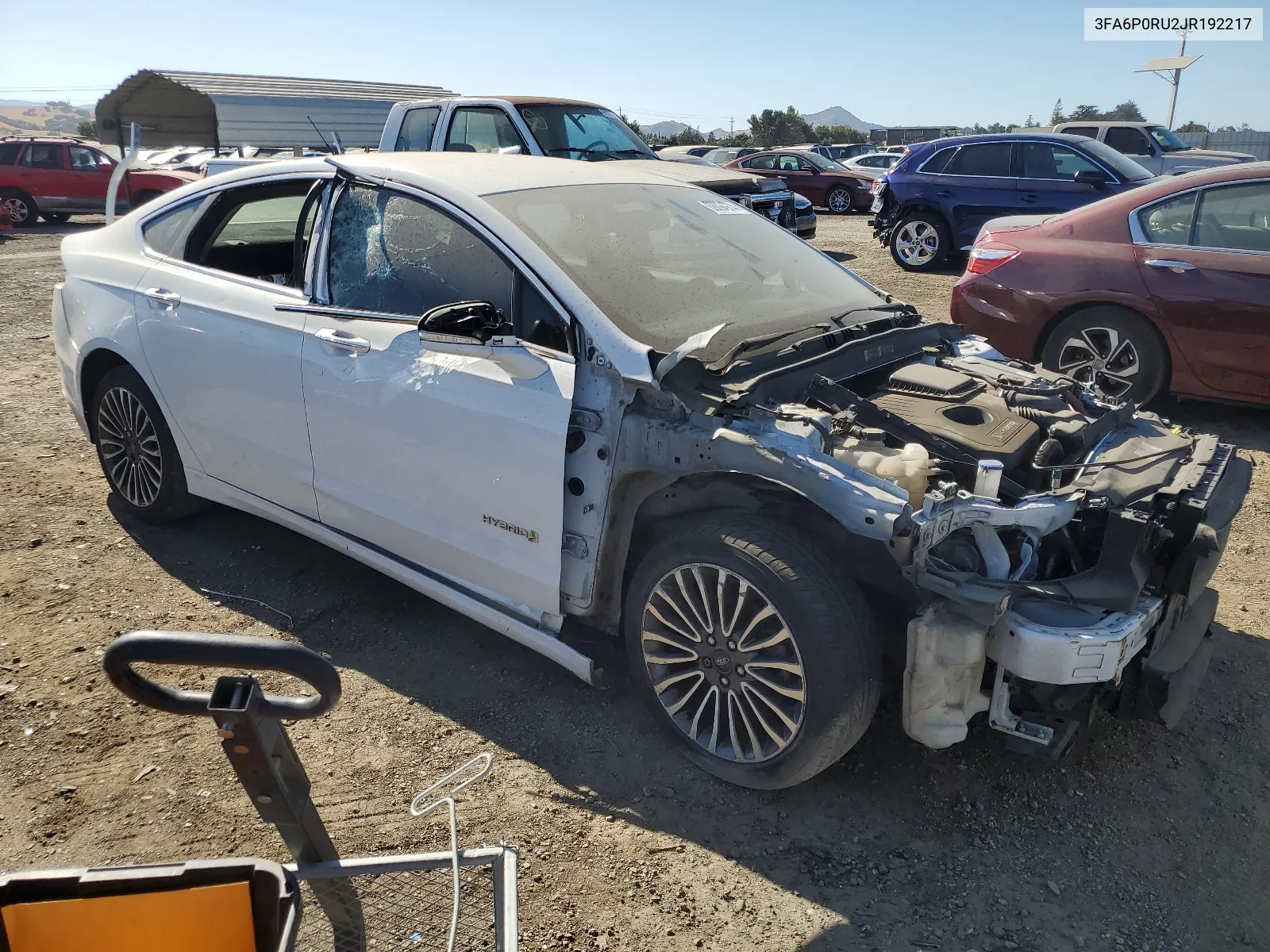 3FA6P0RU2JR192217 2018 Ford Fusion Titanium/Platinum Hev