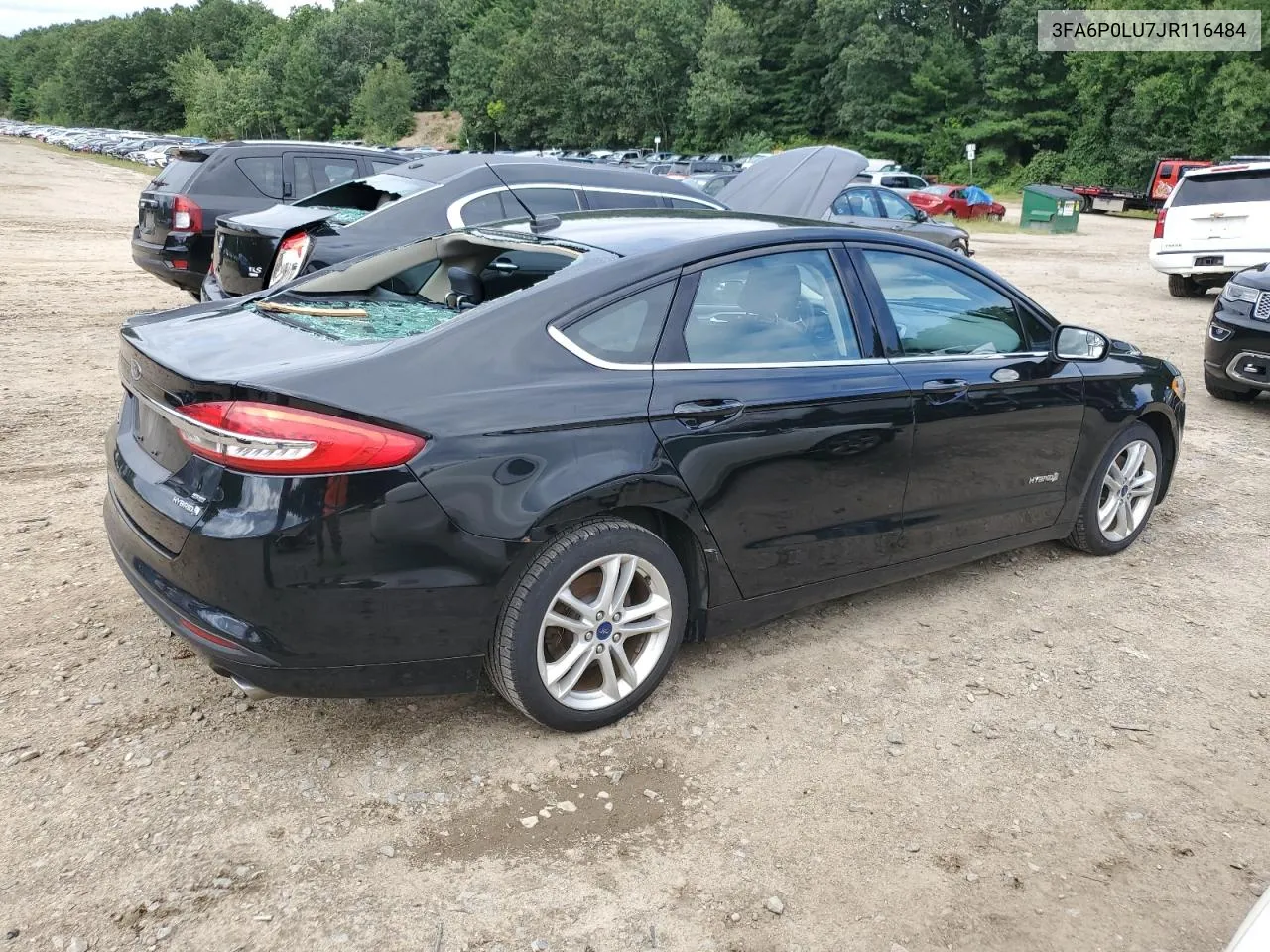 2018 Ford Fusion Se Hybrid VIN: 3FA6P0LU7JR116484 Lot: 68218944