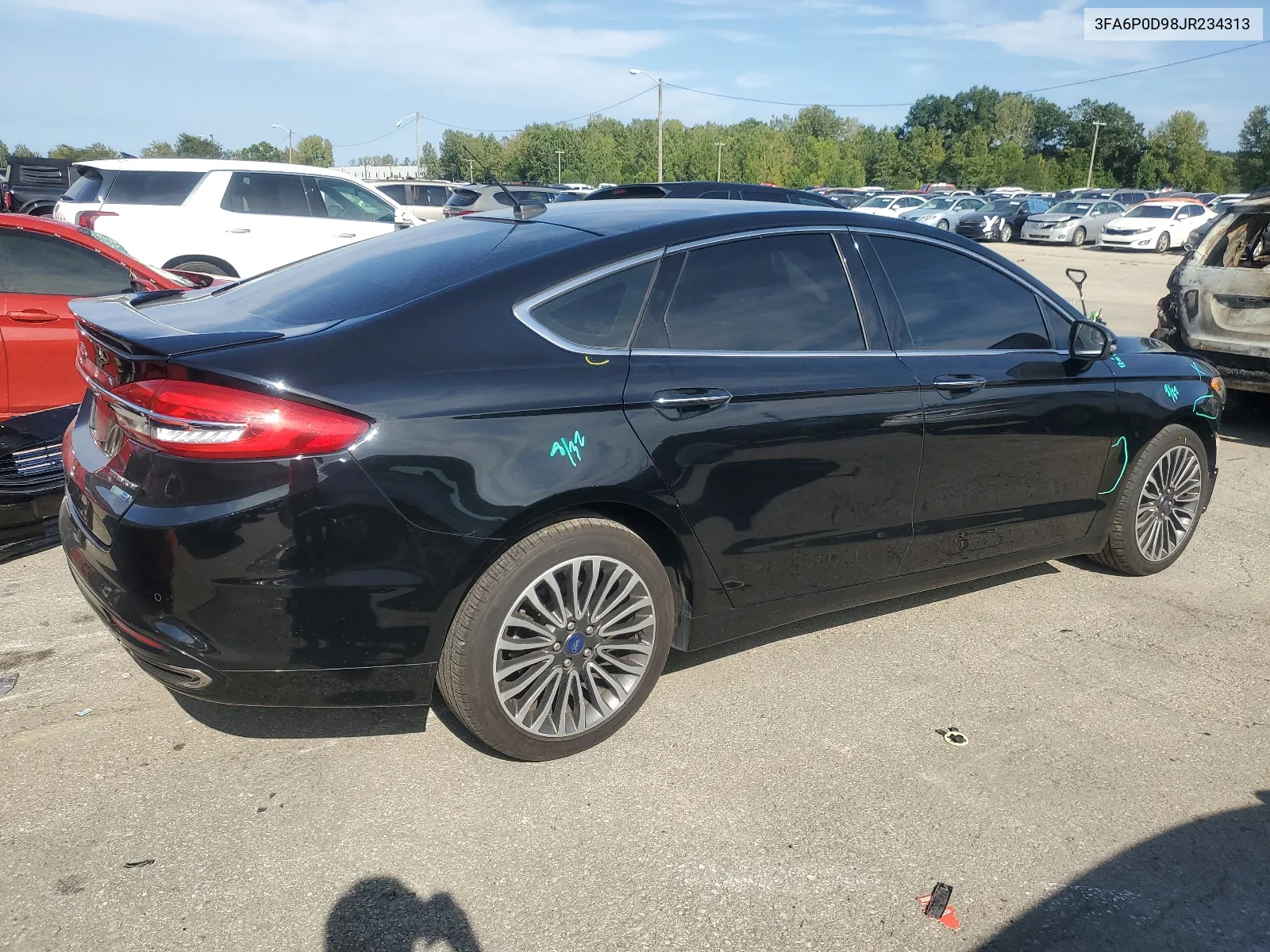 2018 Ford Fusion Titanium/Platinum VIN: 3FA6P0D98JR234313 Lot: 68227814