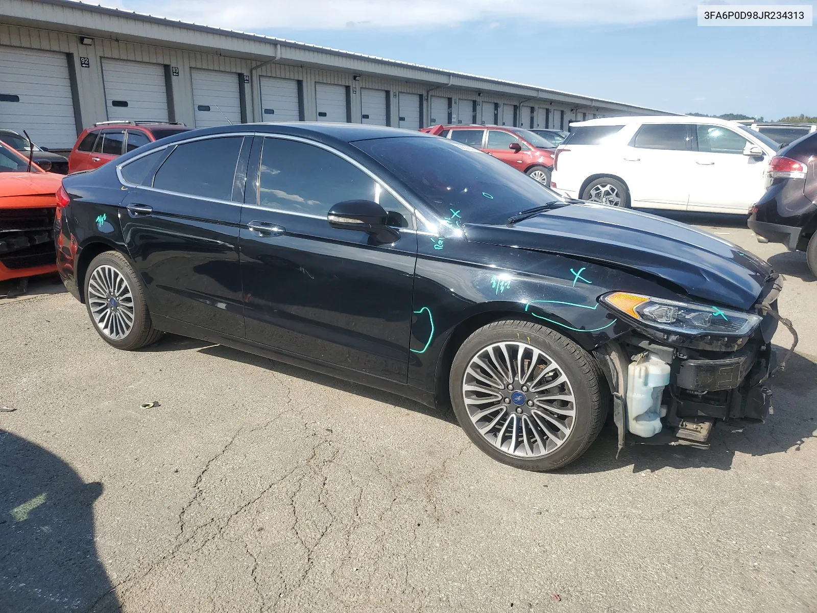 2018 Ford Fusion Titanium/Platinum VIN: 3FA6P0D98JR234313 Lot: 68227814