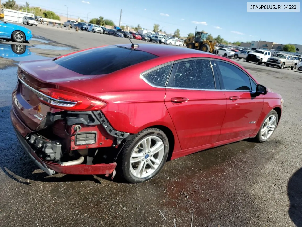 3FA6P0LU5JR154523 2018 Ford Fusion Se Hybrid