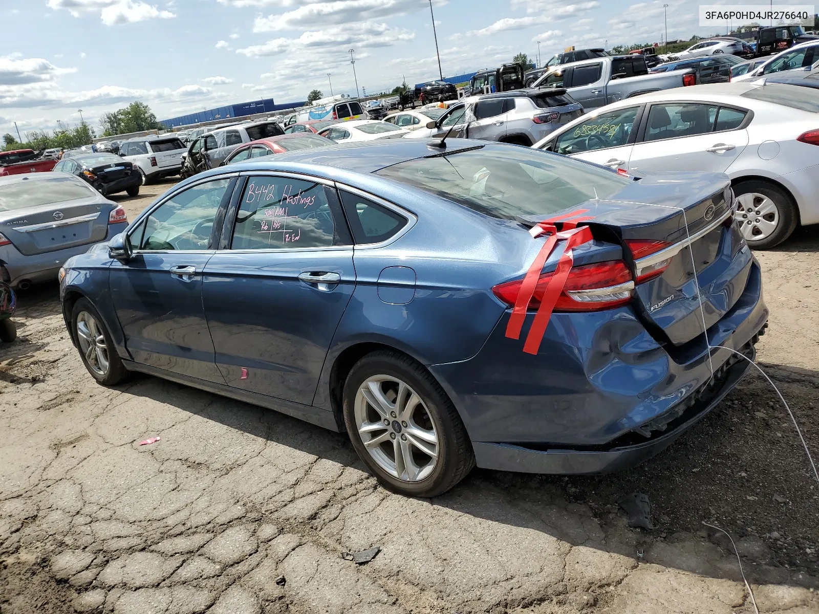 3FA6P0HD4JR276640 2018 Ford Fusion Se