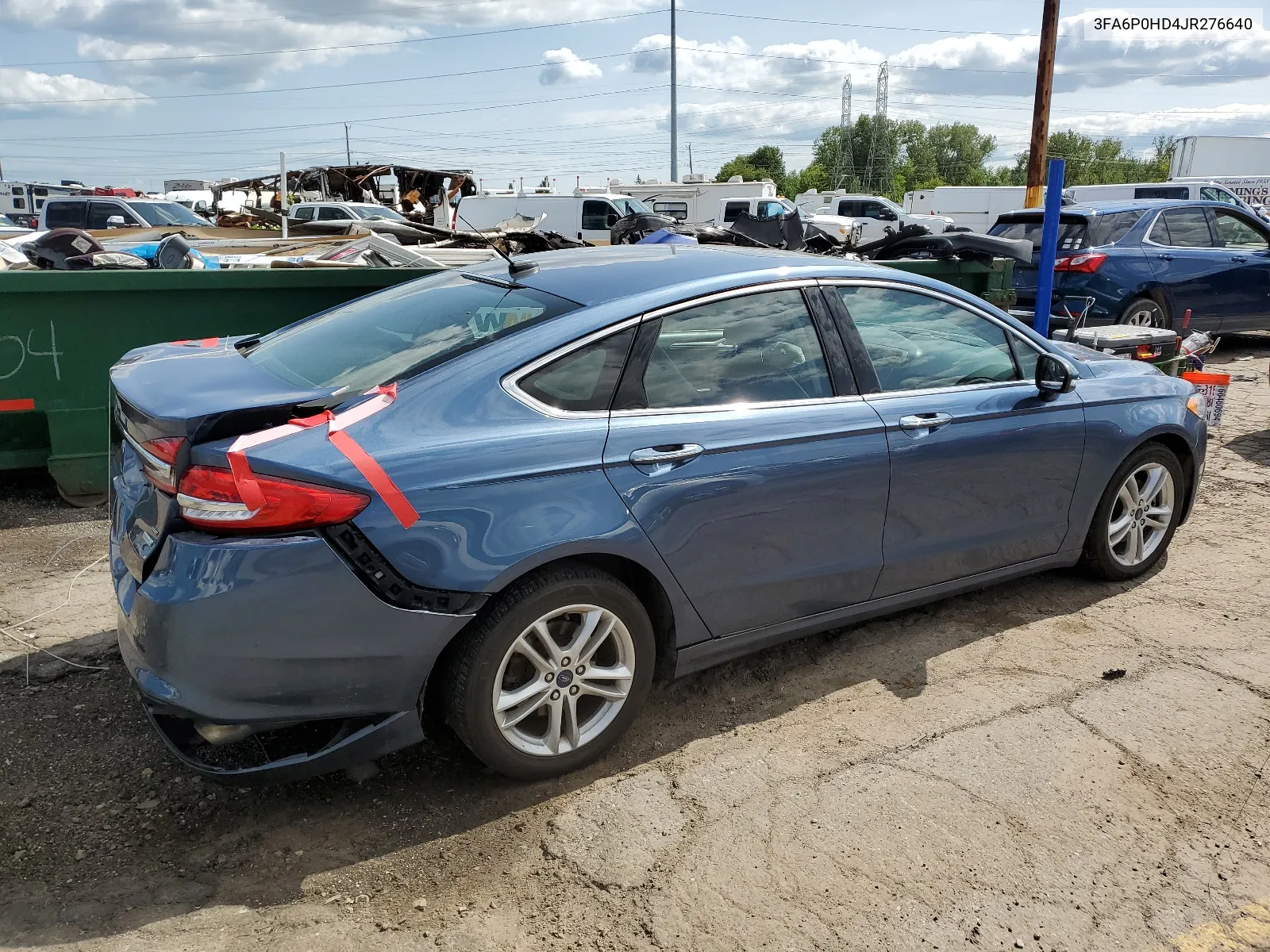 3FA6P0HD4JR276640 2018 Ford Fusion Se