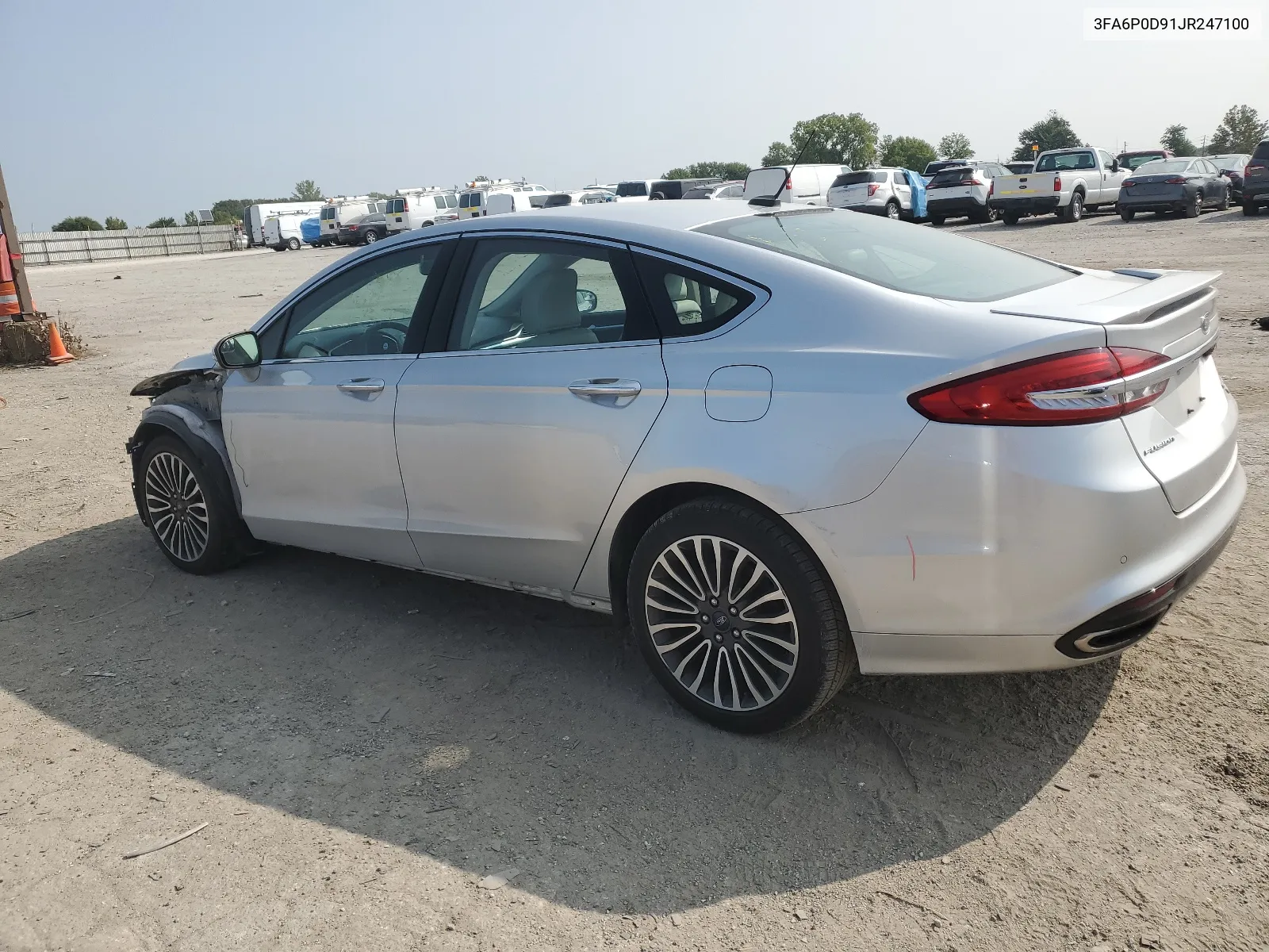 2018 Ford Fusion Titanium/Platinum VIN: 3FA6P0D91JR247100 Lot: 68440384