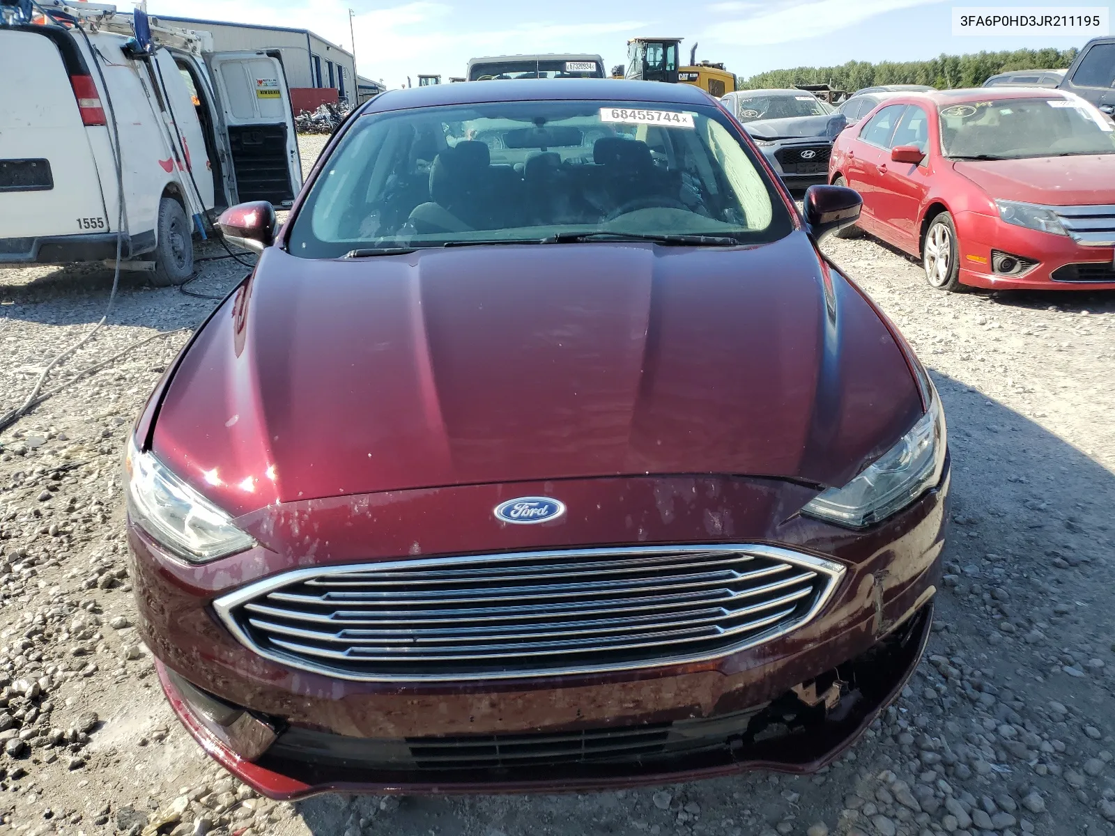 2018 Ford Fusion Se VIN: 3FA6P0HD3JR211195 Lot: 68455744