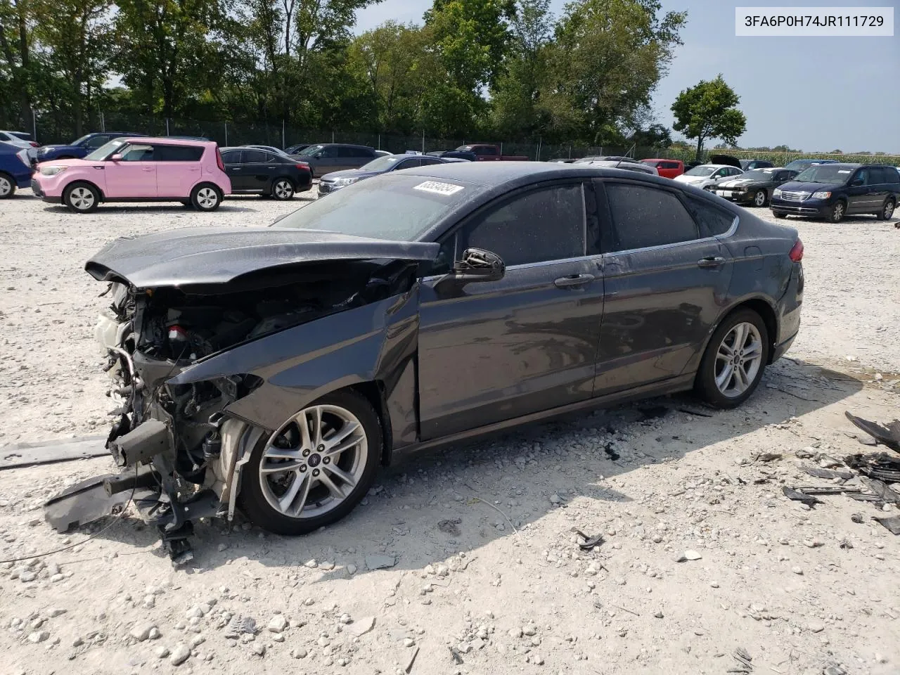 2018 Ford Fusion Se VIN: 3FA6P0H74JR111729 Lot: 68534654