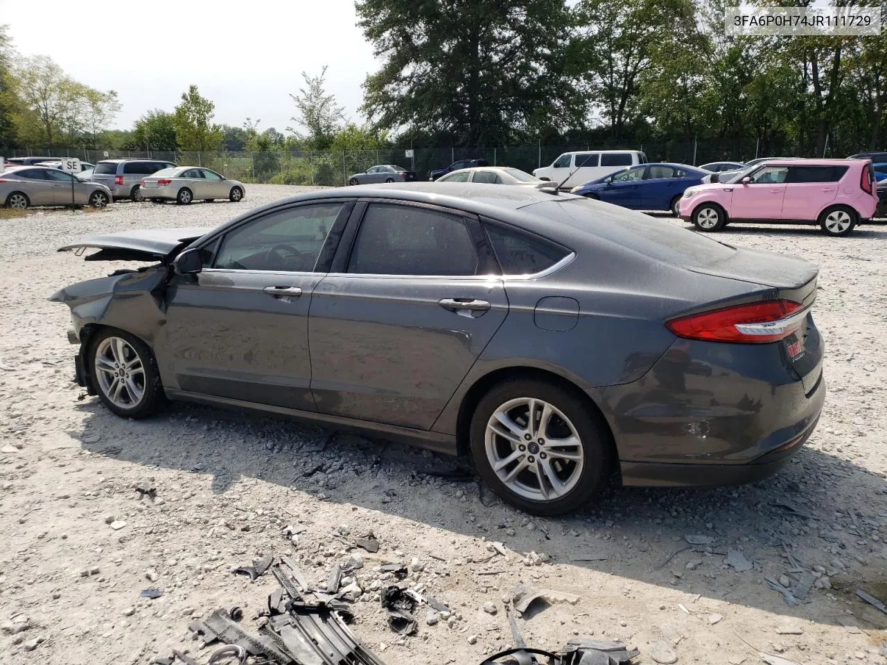 2018 Ford Fusion Se VIN: 3FA6P0H74JR111729 Lot: 68534654