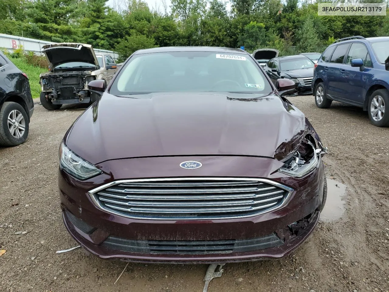 2018 Ford Fusion Se Hybrid VIN: 3FA6P0LU5JR213179 Lot: 68702694