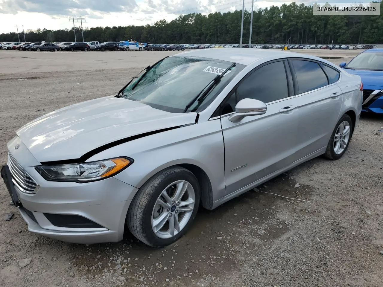 2018 Ford Fusion Se Hybrid VIN: 3FA6P0LU4JR226425 Lot: 68883584