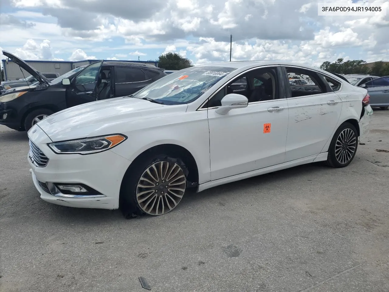 2018 Ford Fusion Titanium/Platinum VIN: 3FA6P0D94JR194005 Lot: 68916994