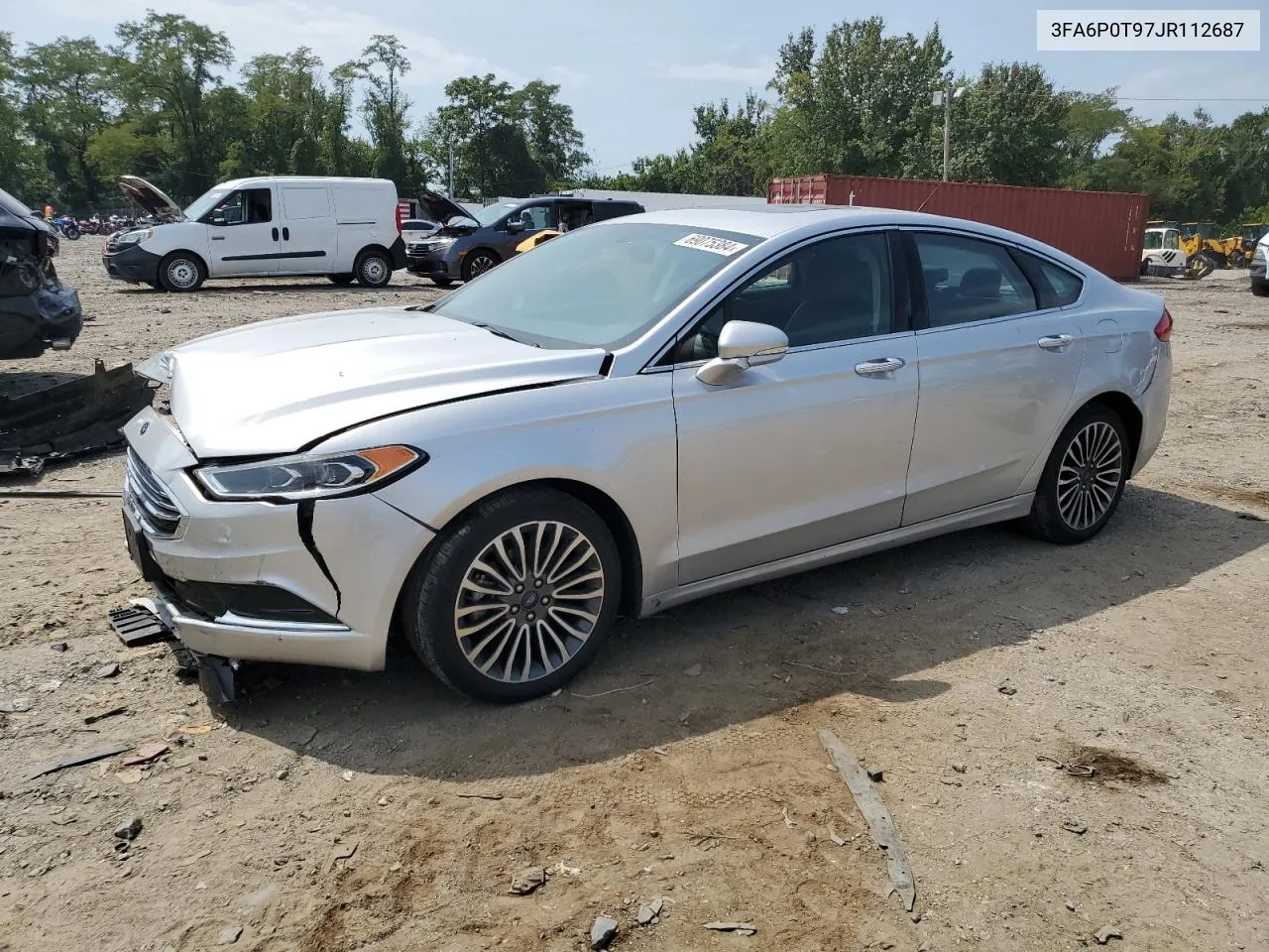 2018 Ford Fusion Se VIN: 3FA6P0T97JR112687 Lot: 69075384