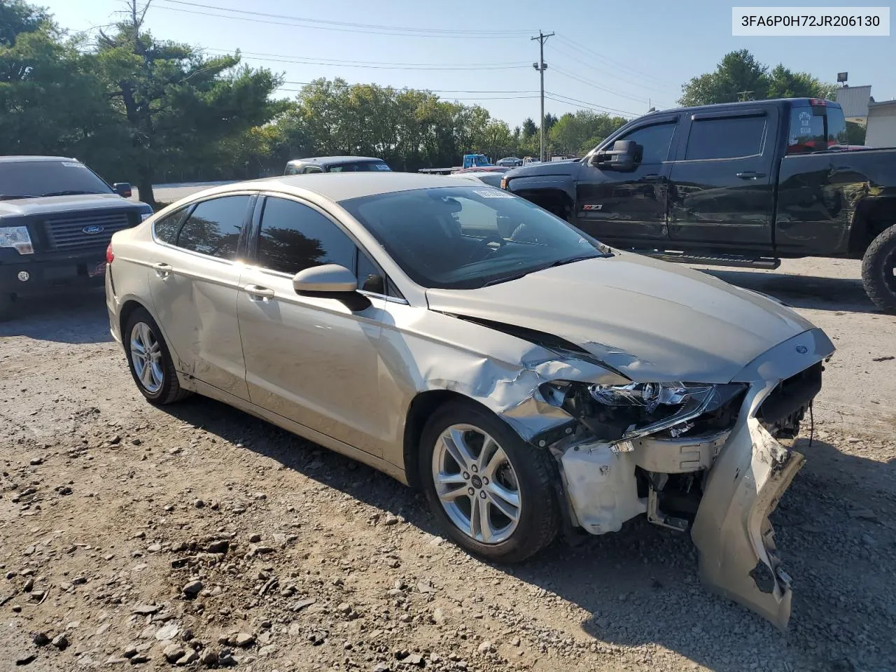 2018 Ford Fusion Se VIN: 3FA6P0H72JR206130 Lot: 69170064