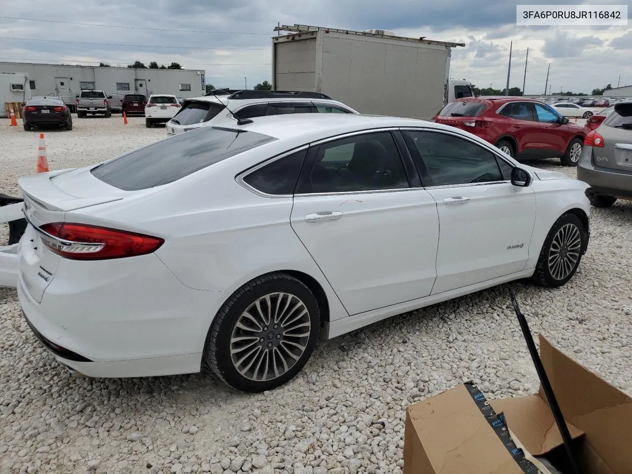 3FA6P0RU8JR116842 2018 Ford Fusion Titanium/Platinum Hev