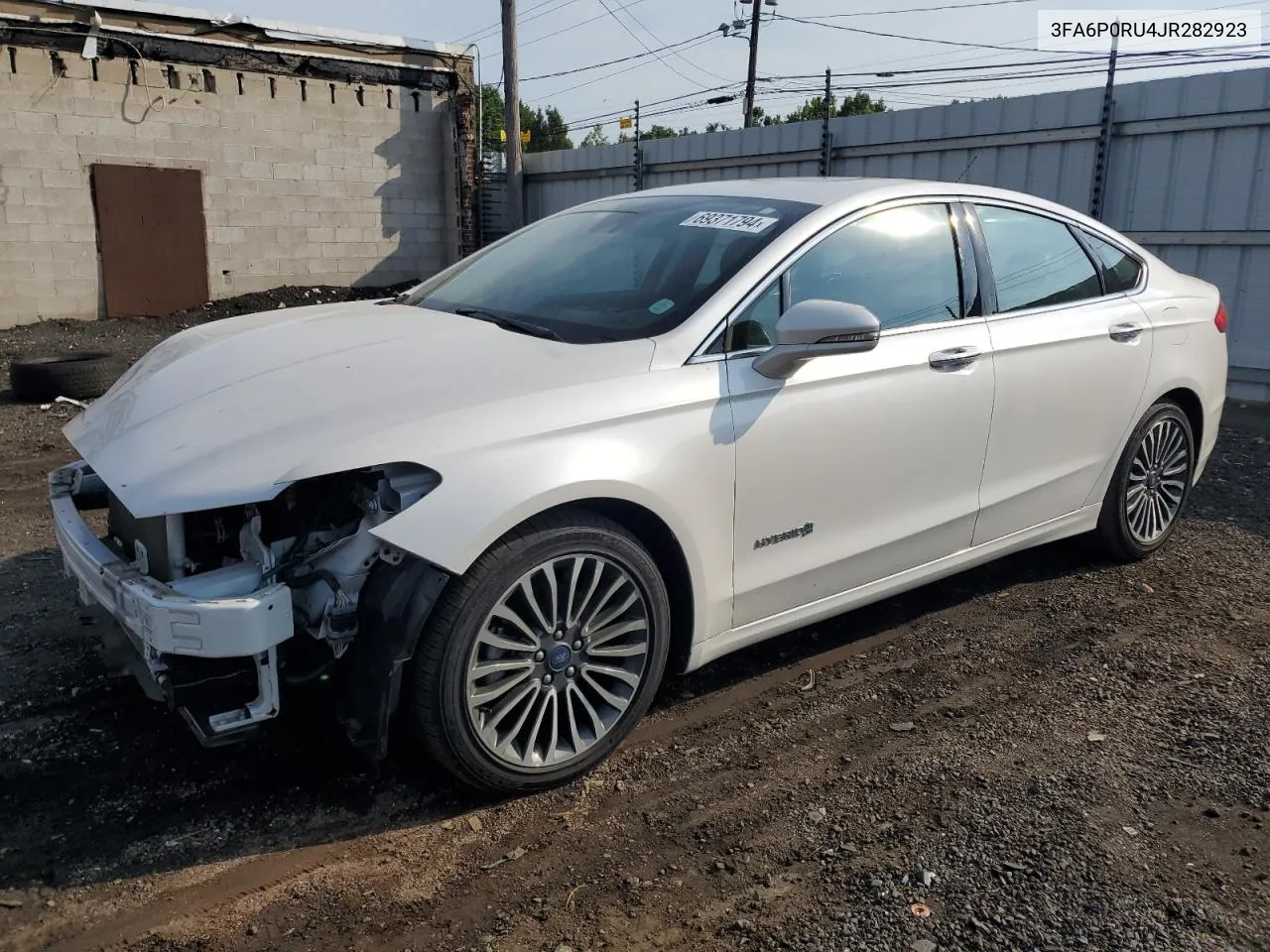 2018 Ford Fusion Titanium/Platinum Hev VIN: 3FA6P0RU4JR282923 Lot: 69371794