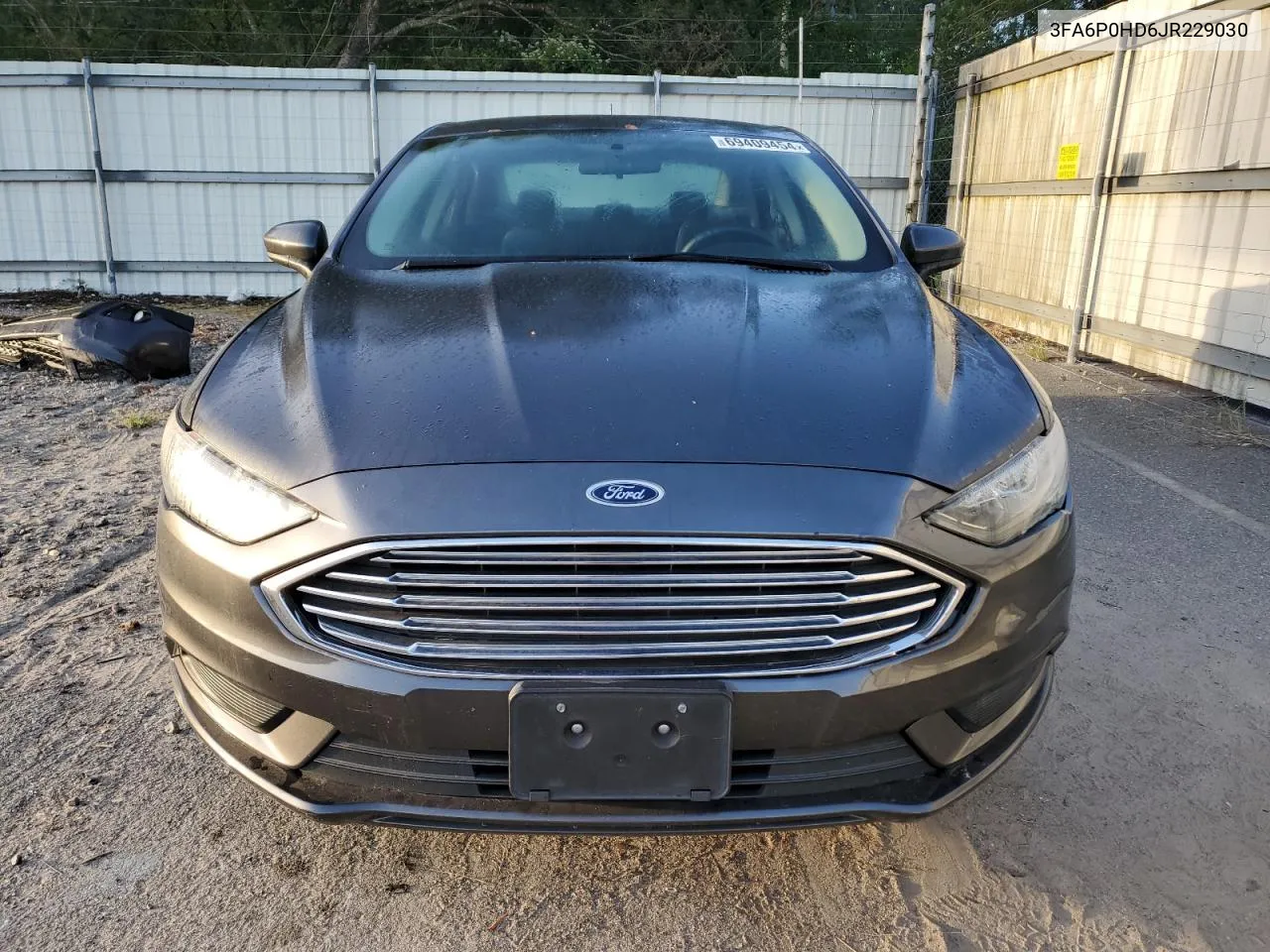 2018 Ford Fusion Se VIN: 3FA6P0HD6JR229030 Lot: 69409454