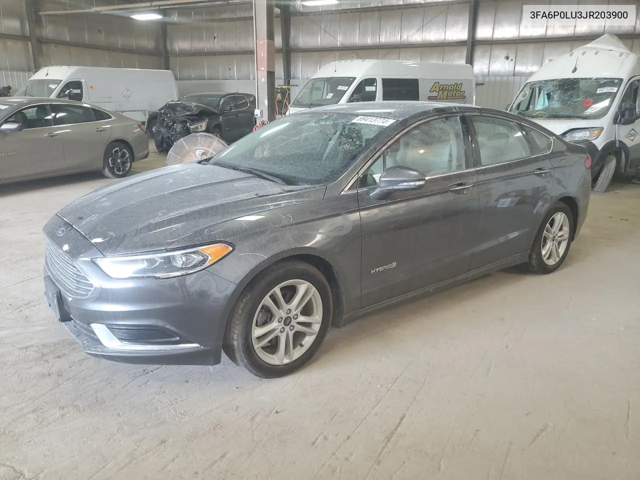 2018 Ford Fusion Se Hybrid VIN: 3FA6P0LU3JR203900 Lot: 69413774