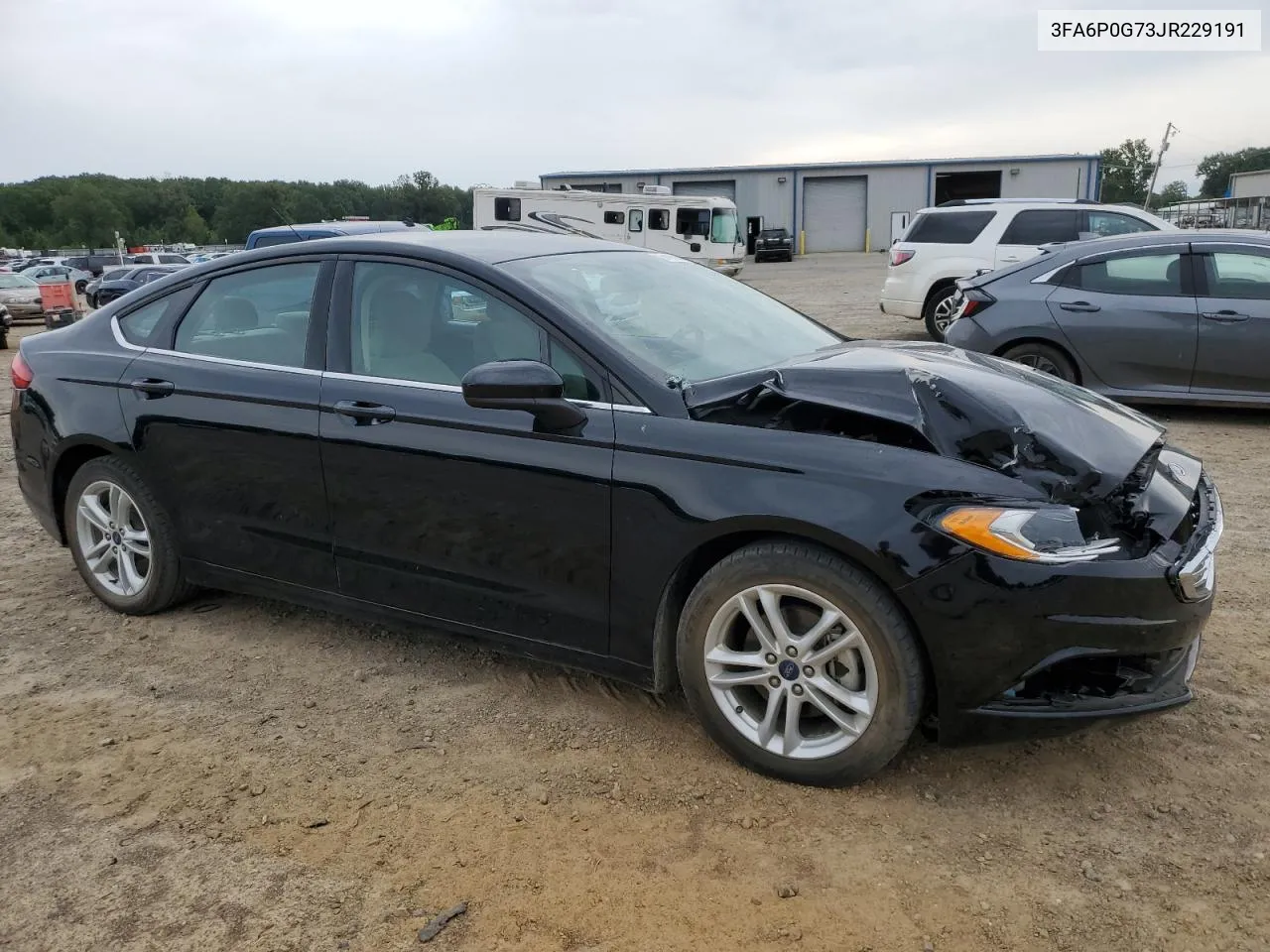 2018 Ford Fusion S VIN: 3FA6P0G73JR229191 Lot: 69469094