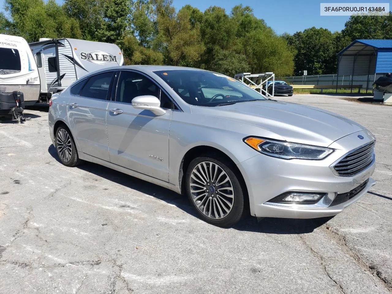 2018 Ford Fusion Titanium/Platinum Hev VIN: 3FA6P0RU0JR143484 Lot: 69472784