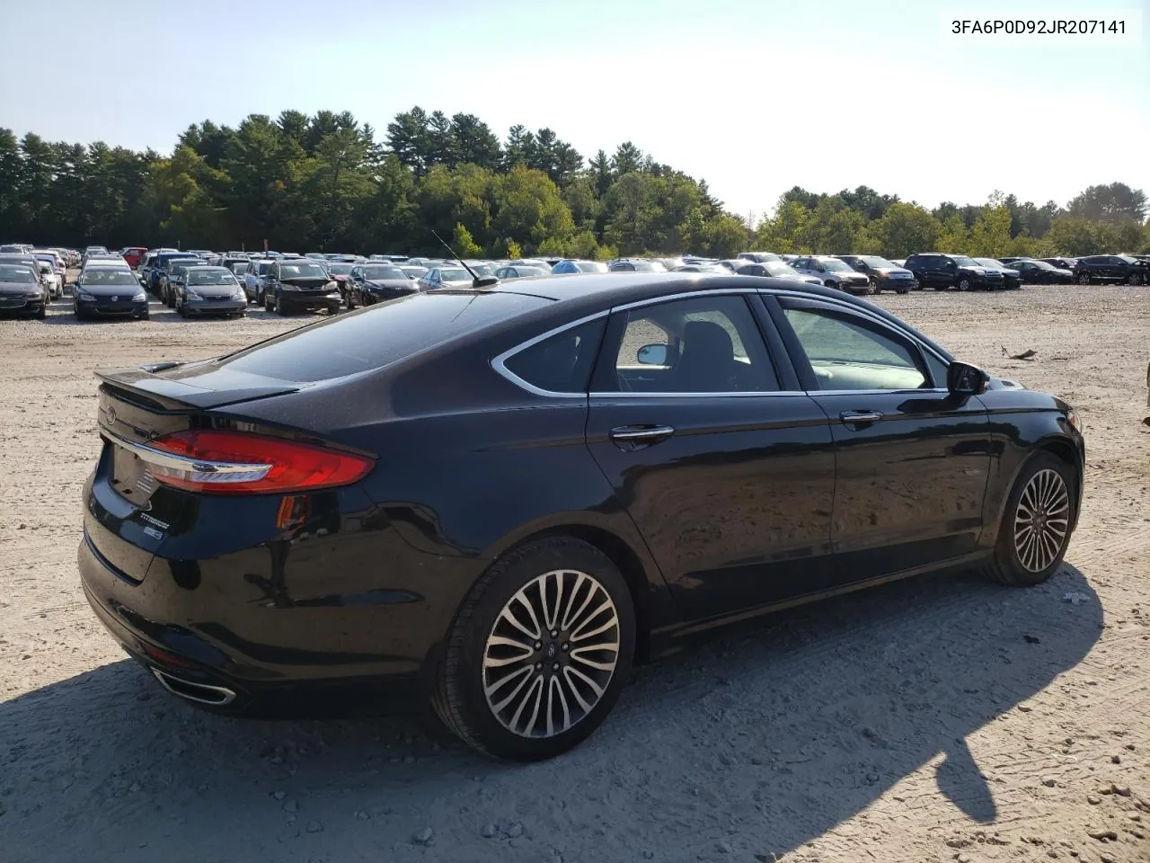 2018 Ford Fusion Titanium/Platinum VIN: 3FA6P0D92JR207141 Lot: 69497284