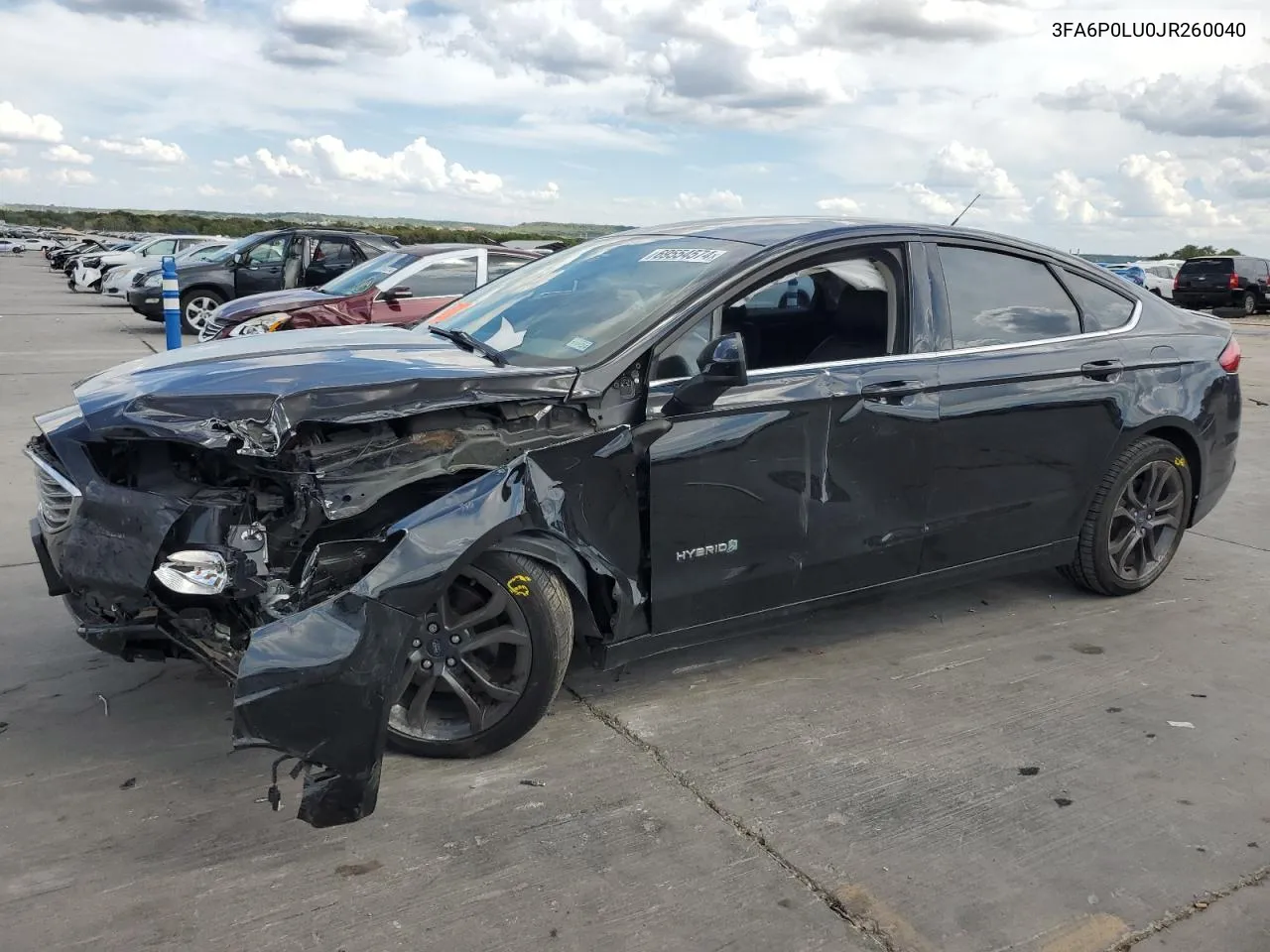 2018 Ford Fusion Se Hybrid VIN: 3FA6P0LU0JR260040 Lot: 69554574