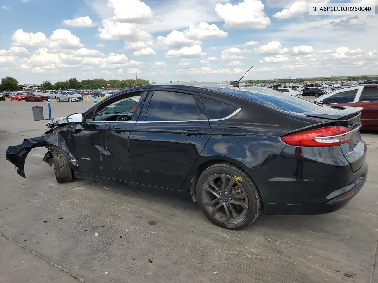 2018 Ford Fusion Se Hybrid VIN: 3FA6P0LU0JR260040 Lot: 69554574