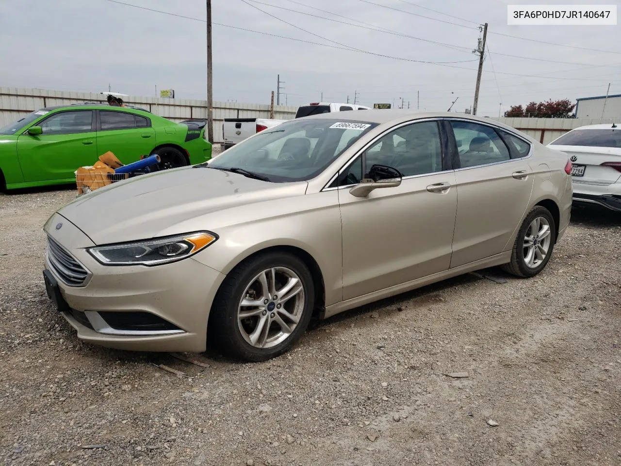 3FA6P0HD7JR140647 2018 Ford Fusion Se