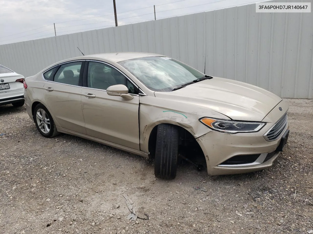 2018 Ford Fusion Se VIN: 3FA6P0HD7JR140647 Lot: 69667594