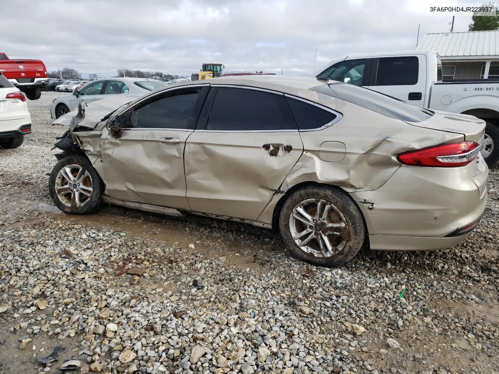 2018 Ford Fusion Se VIN: 3FA6P0HD4JR223937 Lot: 69678422