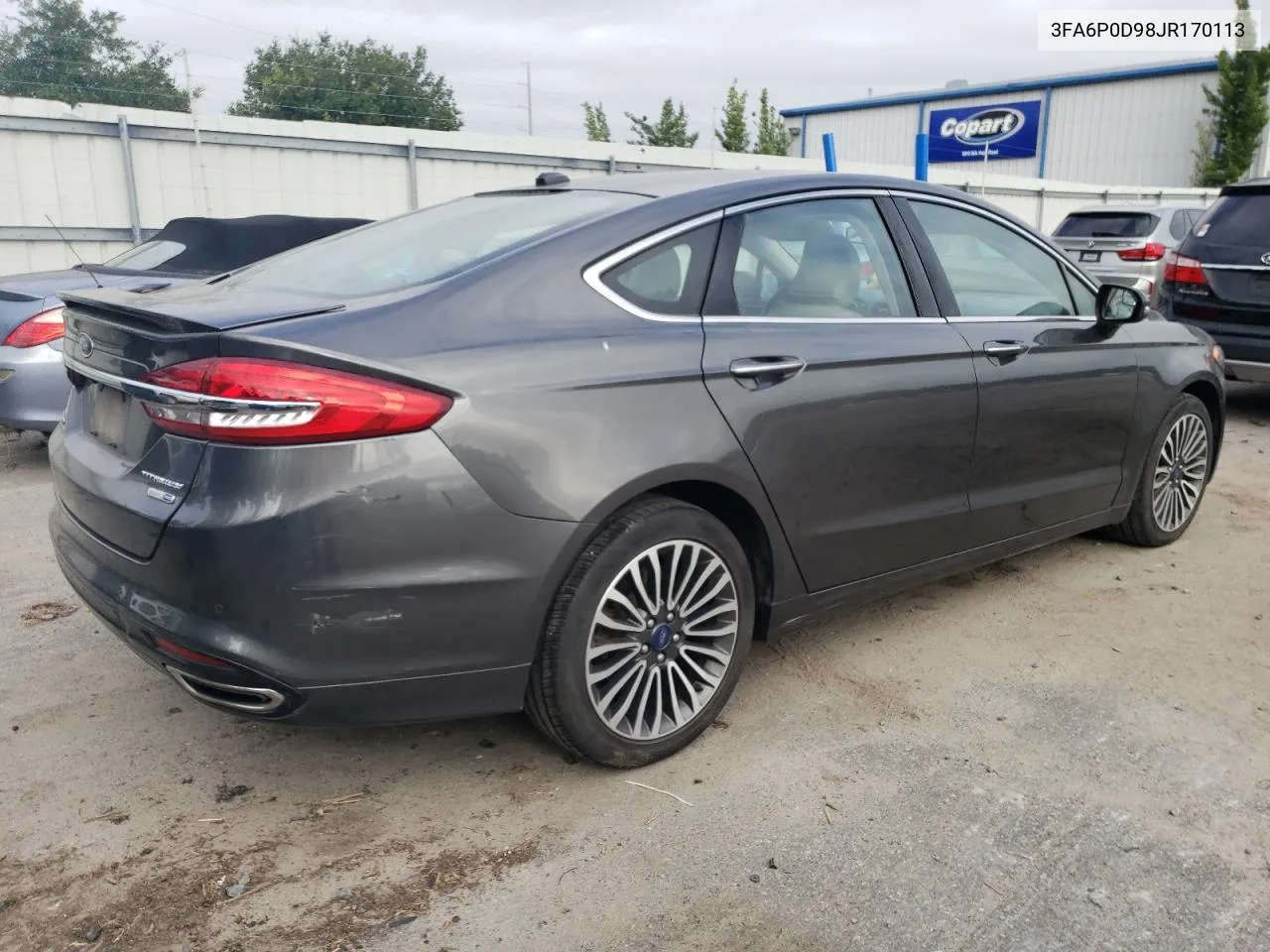 2018 Ford Fusion Titanium/Platinum VIN: 3FA6P0D98JR170113 Lot: 69816574