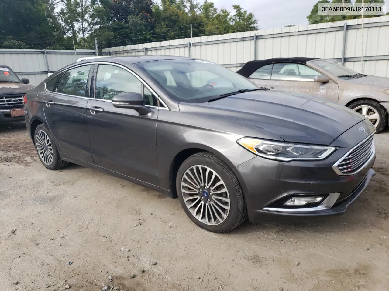 2018 Ford Fusion Titanium/Platinum VIN: 3FA6P0D98JR170113 Lot: 69816574