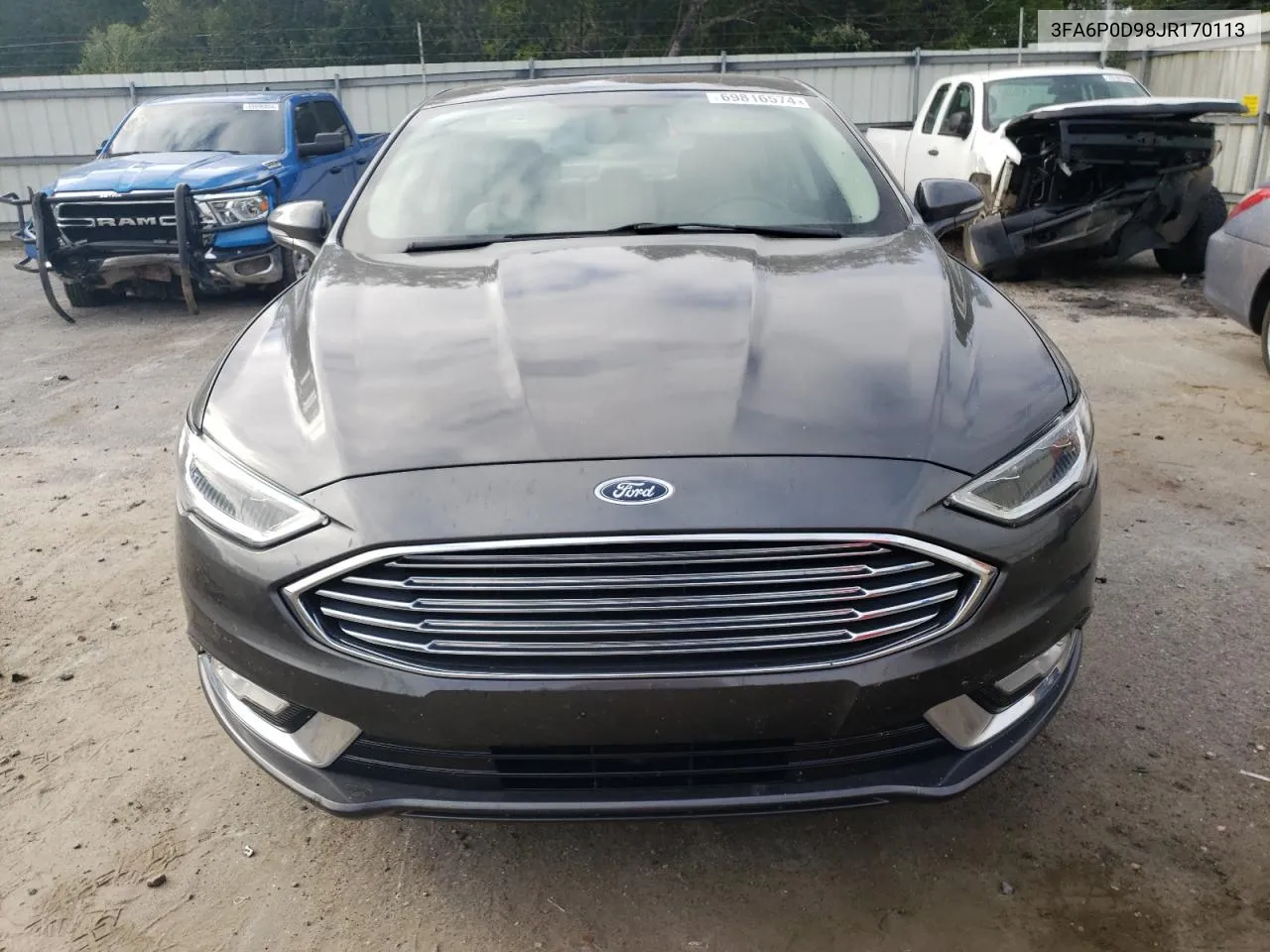 2018 Ford Fusion Titanium/Platinum VIN: 3FA6P0D98JR170113 Lot: 69816574