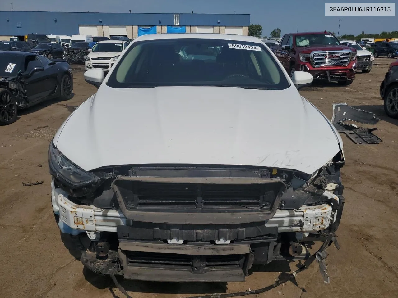 2018 Ford Fusion Se Hybrid VIN: 3FA6P0LU6JR116315 Lot: 69840454