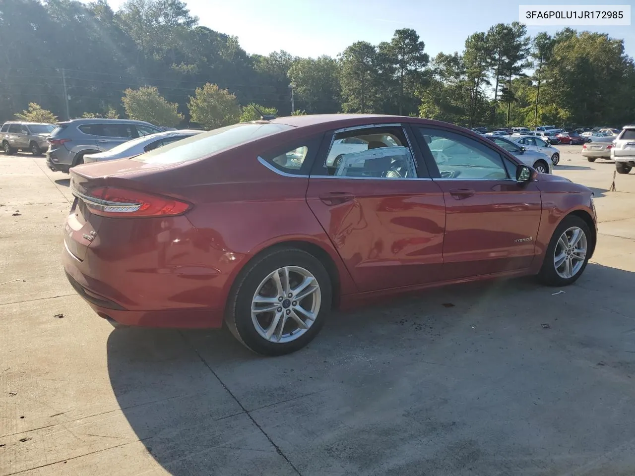 2018 Ford Fusion Se Hybrid VIN: 3FA6P0LU1JR172985 Lot: 69844324