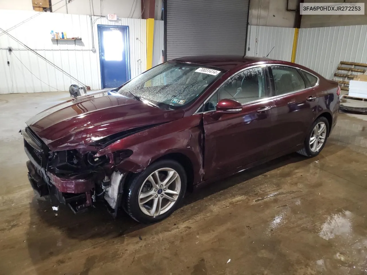 2018 Ford Fusion Se VIN: 3FA6P0HDXJR272253 Lot: 70031414