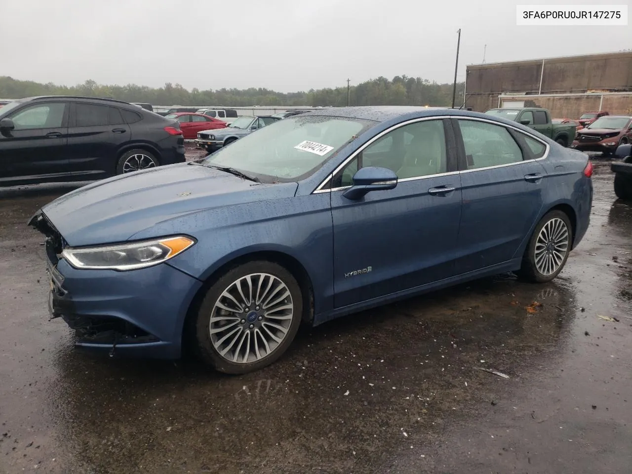 2018 Ford Fusion Titanium/Platinum Hev VIN: 3FA6P0RU0JR147275 Lot: 70044214