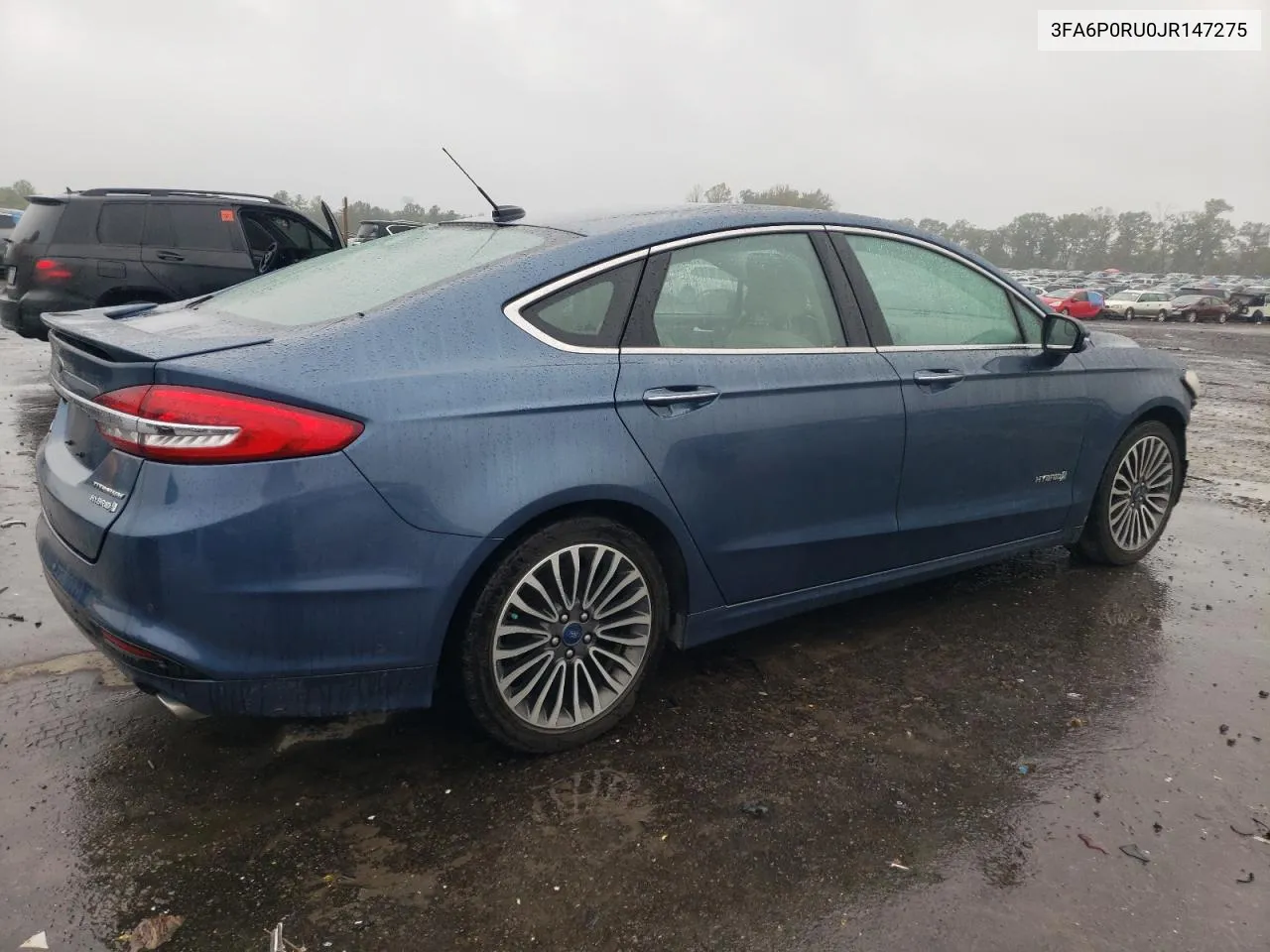 2018 Ford Fusion Titanium/Platinum Hev VIN: 3FA6P0RU0JR147275 Lot: 70044214