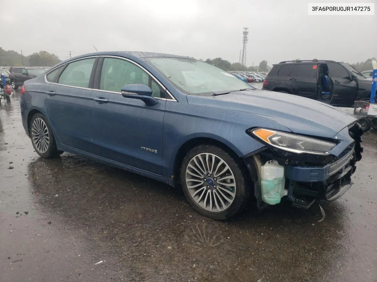 2018 Ford Fusion Titanium/Platinum Hev VIN: 3FA6P0RU0JR147275 Lot: 70044214