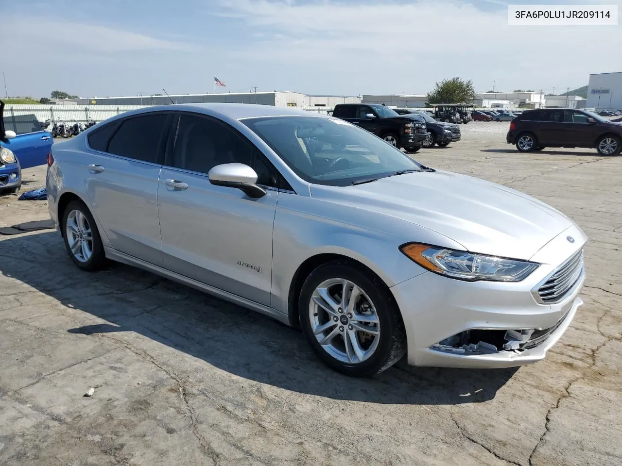 2018 Ford Fusion Se Hybrid VIN: 3FA6P0LU1JR209114 Lot: 70251564