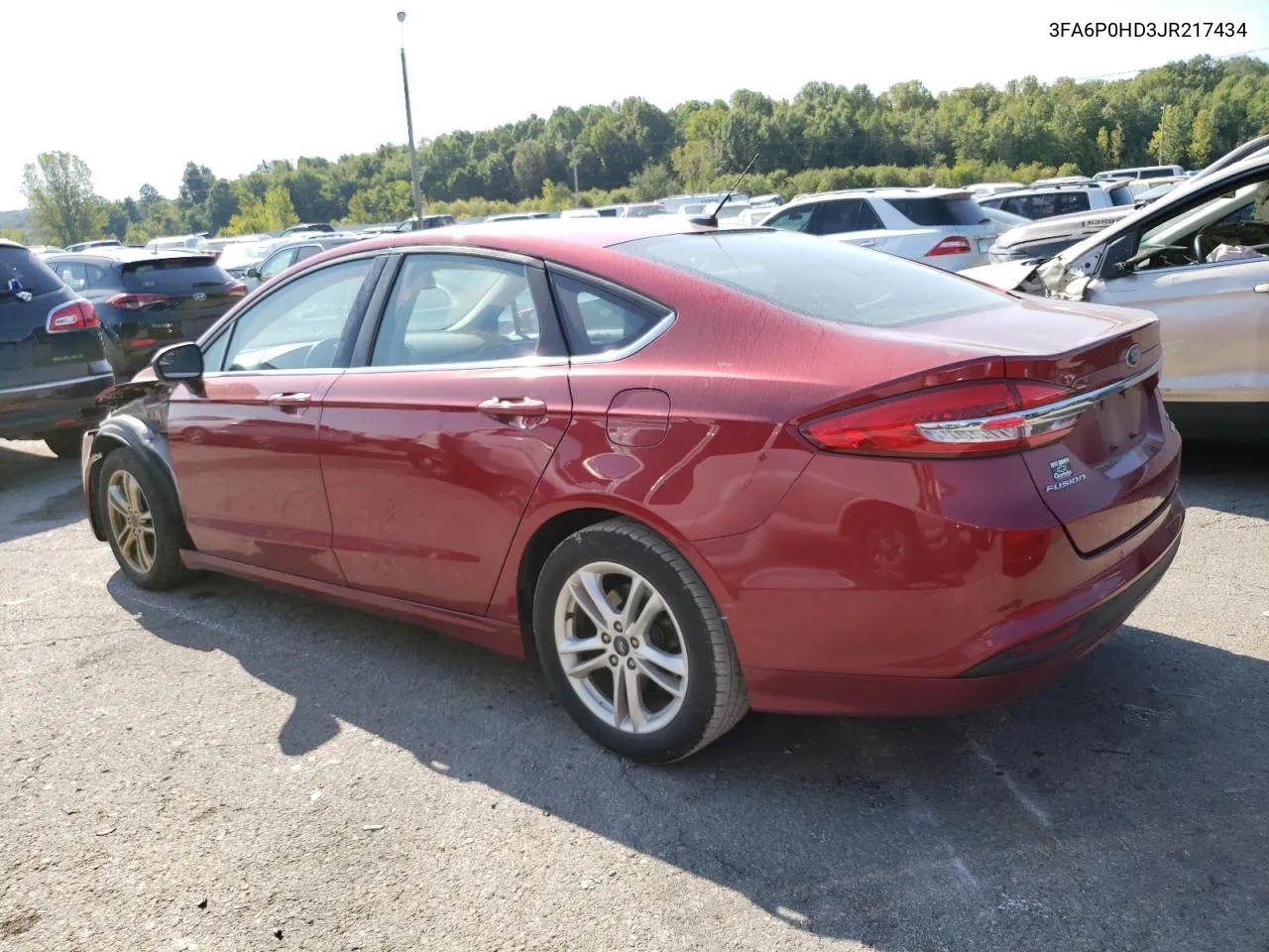 2018 Ford Fusion Se VIN: 3FA6P0HD3JR217434 Lot: 70475034